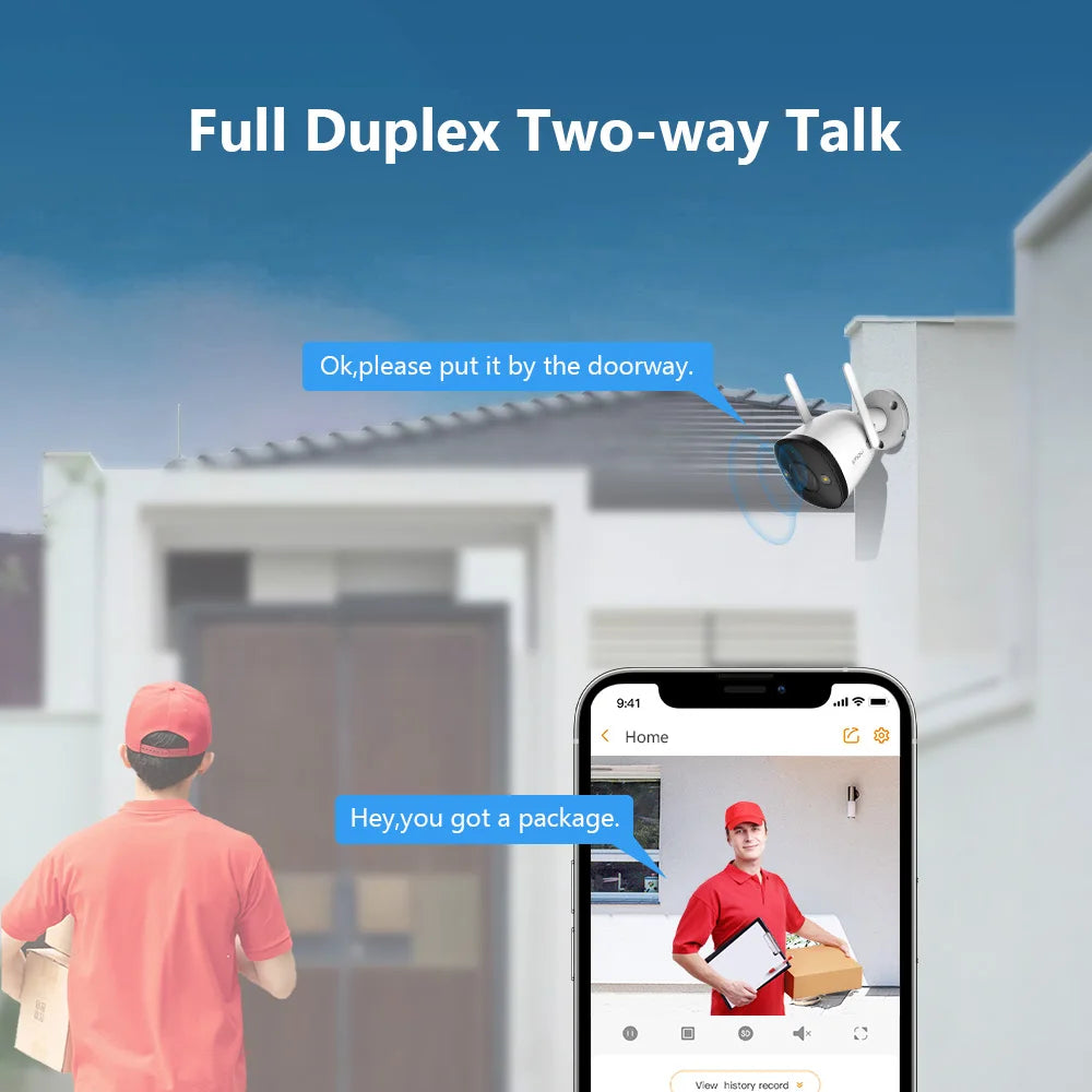 IMOU CELL Cámara de Seguridad WiFi 2MP con batería KIT-WA1001-300/1-B26E