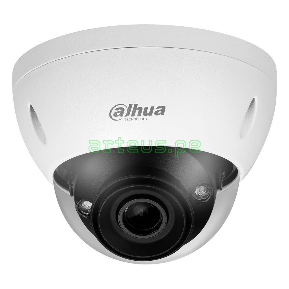 Cámara de seguridad domo Dahua blanca para videovigilancia y monitoreo de redes