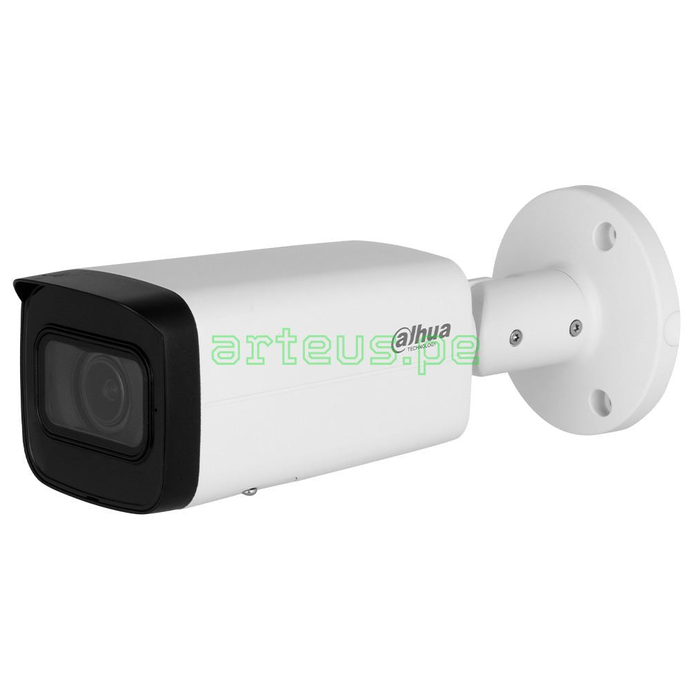 DAHUA IPC-HFW2441T-ZAS Cámara de Seguridad IP POE, 4MP, 2K, 2.7-13.5mm, WDR, IP67. Micrófono. IR 60m. WIZSENSE