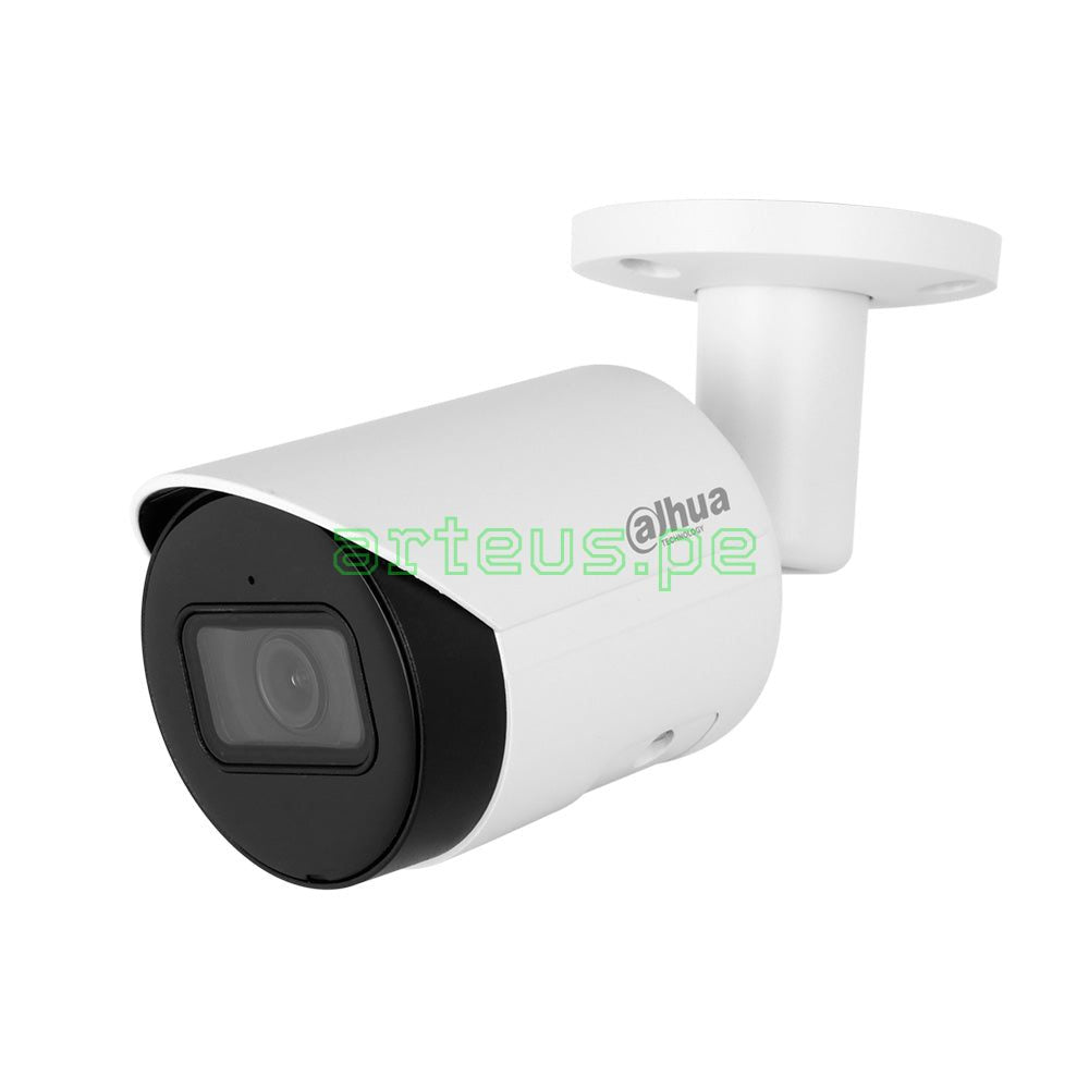 DAHUA IPC-HFW2541S-S Cámara de Seguridad IP POE, 2K, 5MP, 2.8mm, WDR. Micrófono. IR 30m. WIZSENSE