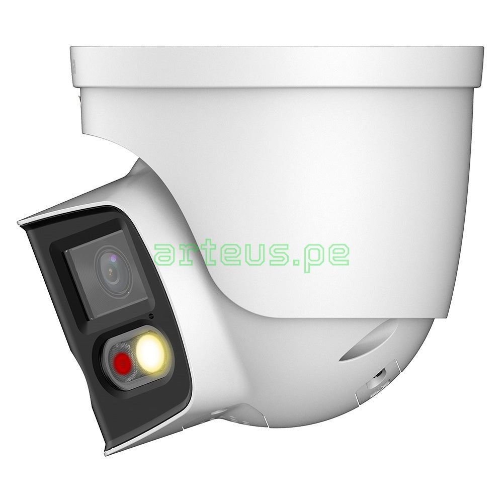 DAHUA IPC-PDW3849-A180 TIOC Cámara de Seguridad IP POE 4K 8MP 2x4MP 2.8mm WDR IP67 Mic Parlante LED20m/IR 25m WIZSENSE