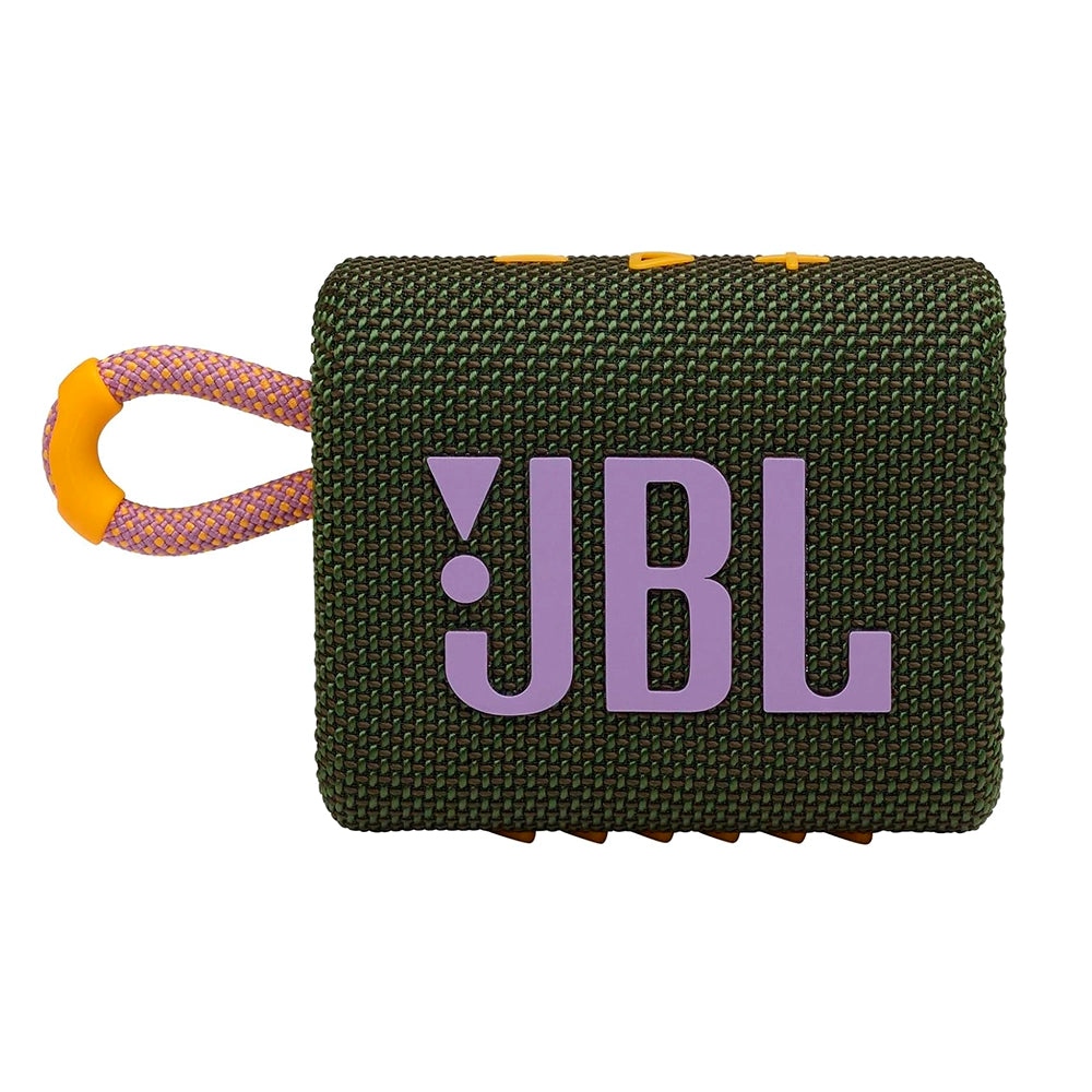 JBL GO 3, Parlante Portátil Inalámbrico BT a prueba de agua Verde Militar - JBLGO3GRNAM