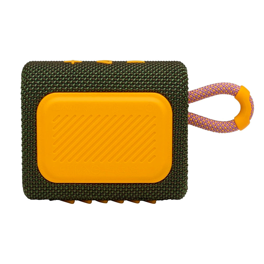 JBL GO 3, Parlante Portátil Inalámbrico BT a prueba de agua Verde Militar - JBLGO3GRNAM