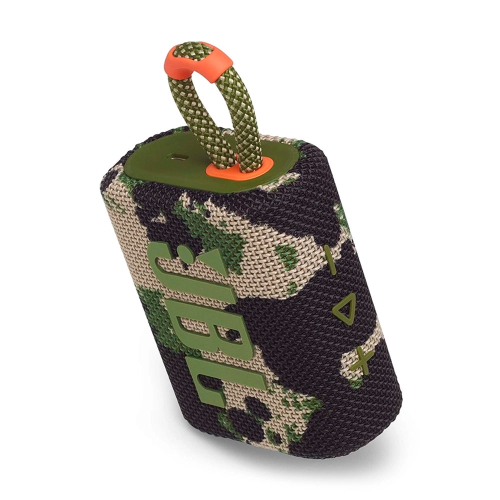 JBL GO 3, Parlante Inalámbrico BT PORTATIL a prueba de agua Camuflaje Militar - JBLGO3SQUADAM
