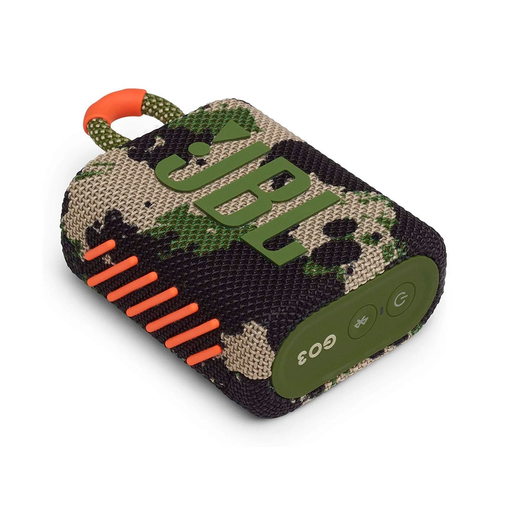 JBL GO 3, Parlante Inalámbrico BT PORTATIL a prueba de agua Camuflaje Militar - JBLGO3SQUADAM