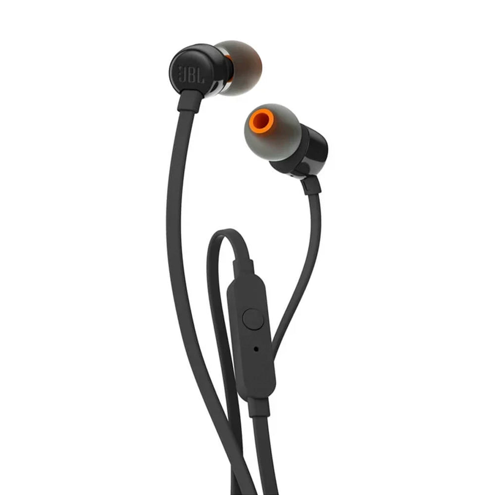 JBL TUNE110, Audífono de Botón con Mic Negro - JBLT110BLKAM