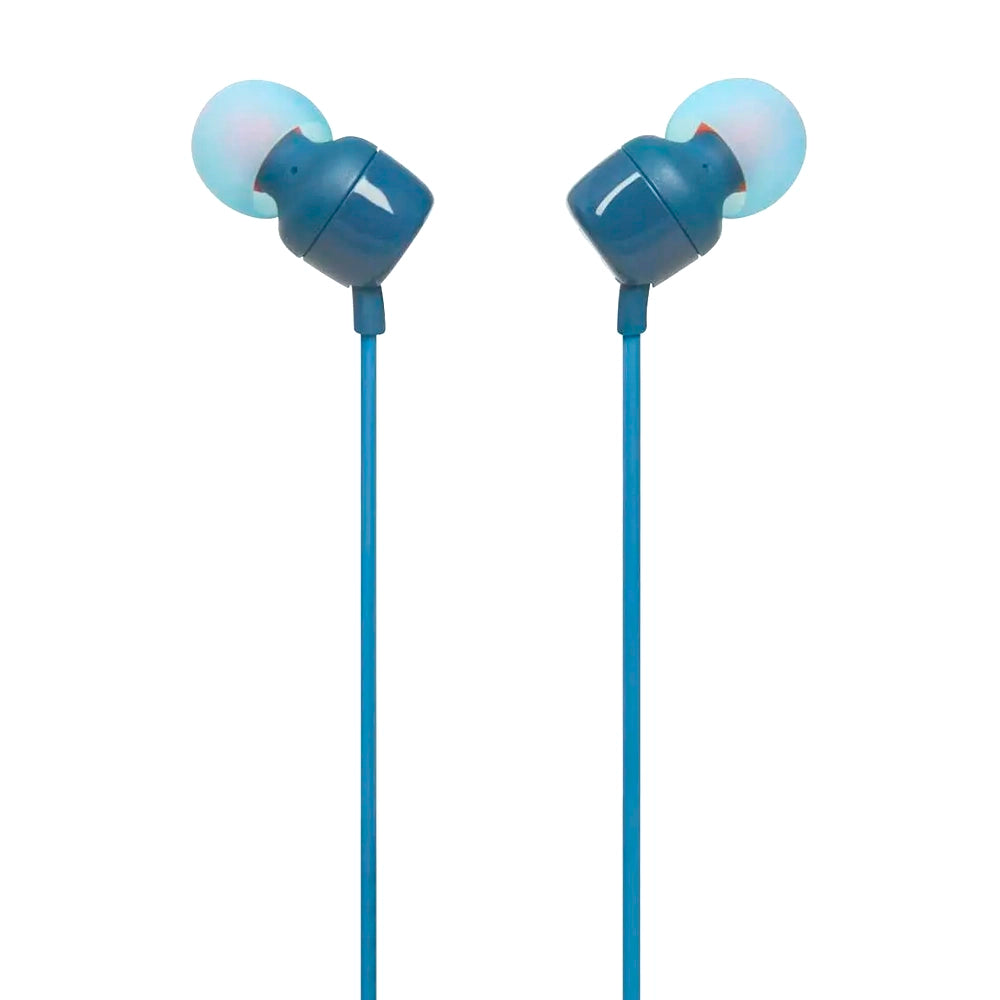 JBL TUNE110, Audífono de Botón con Mic Azul - JBLT110BLUAM