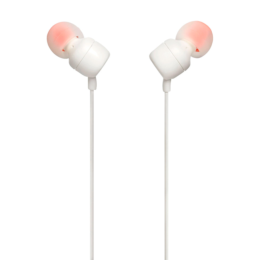 JBL TUNE110 Audífono de Botón micrófono con cable blanco JBLT110WHTAM