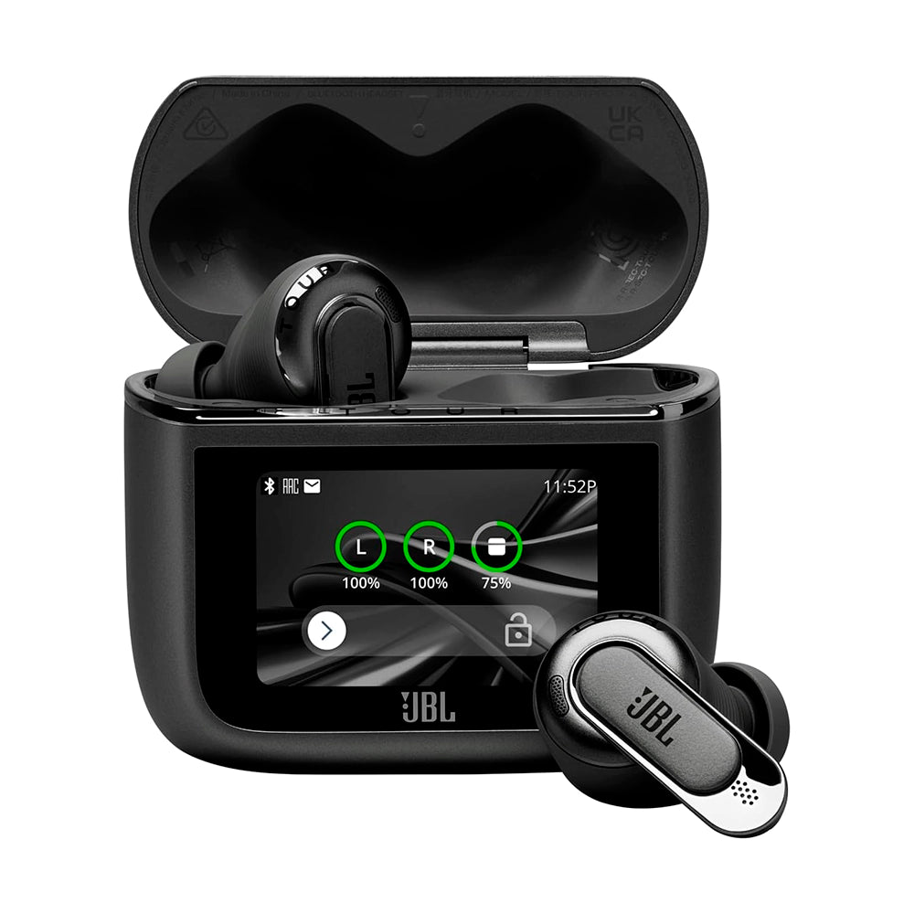 JBL Tour Pro 3 Auriculares de botón true wireless inteligentes con pantalla táctil
