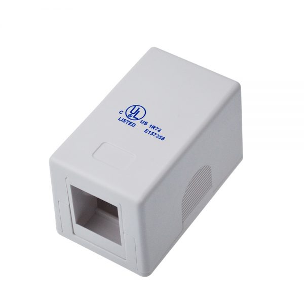 DIXON JE301/WH Roseta adosable 1 Puerto blanco