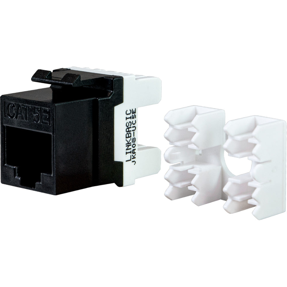 LINKBASIC JKA08-UC5E-A Jack UTP RJ45 Cat5E 180° Negro
