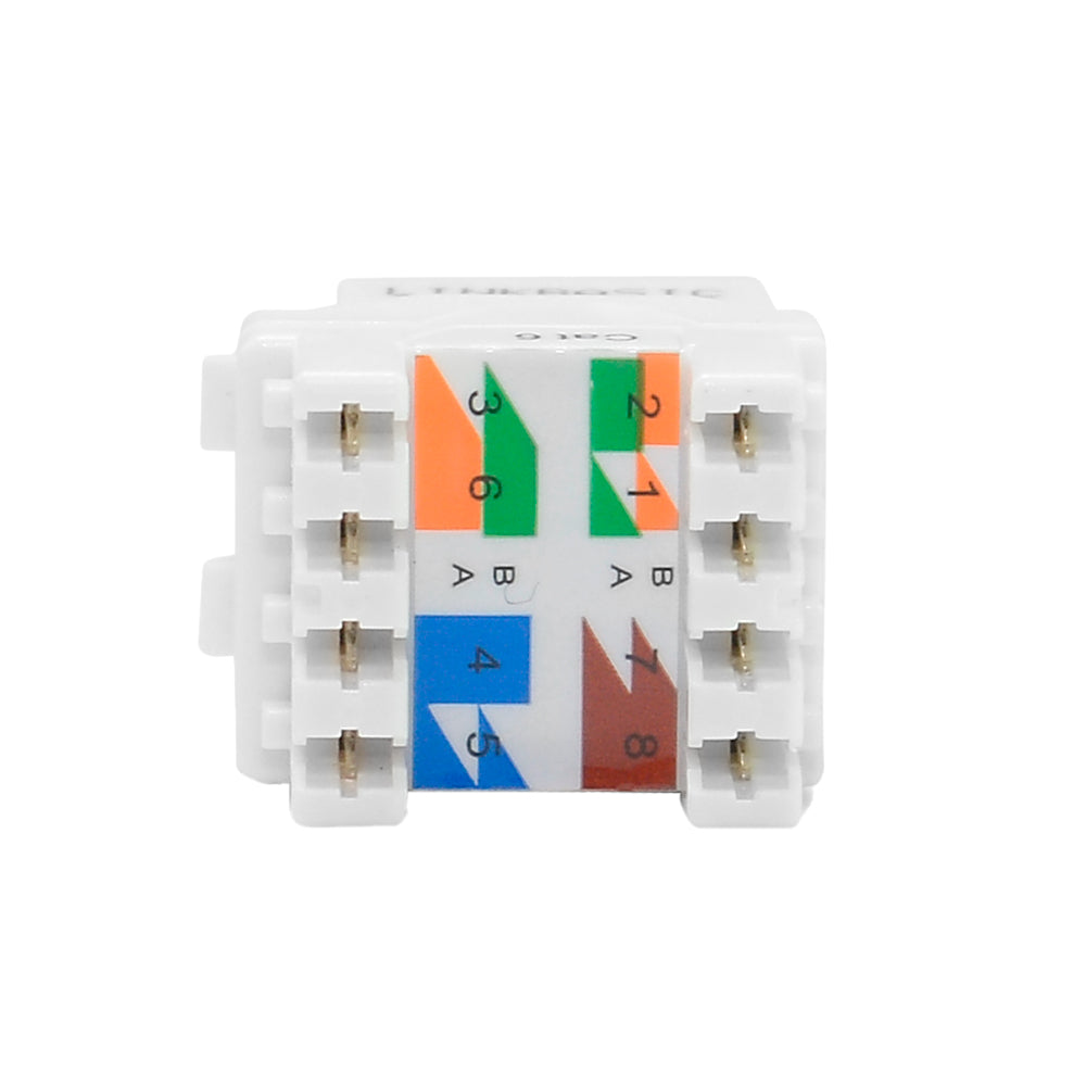 LINKBASIK JKA09-UC6-WH Jack Utp Rj45 Cat6 Color Blanco