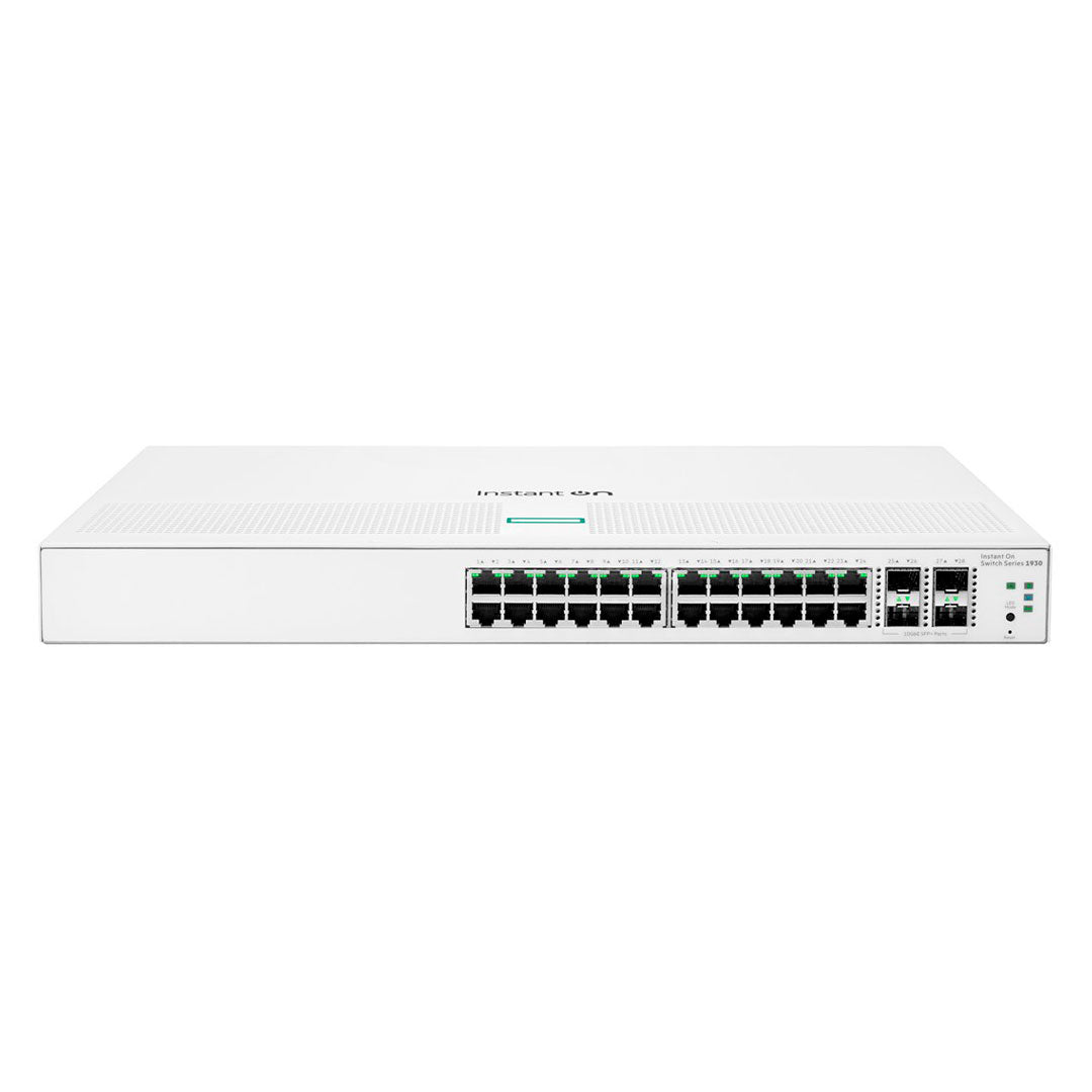 HPE ARUBA JL682A 1930 Switch Instan On 24 puertos Giga + 4SFP+ Administrable Capa 3