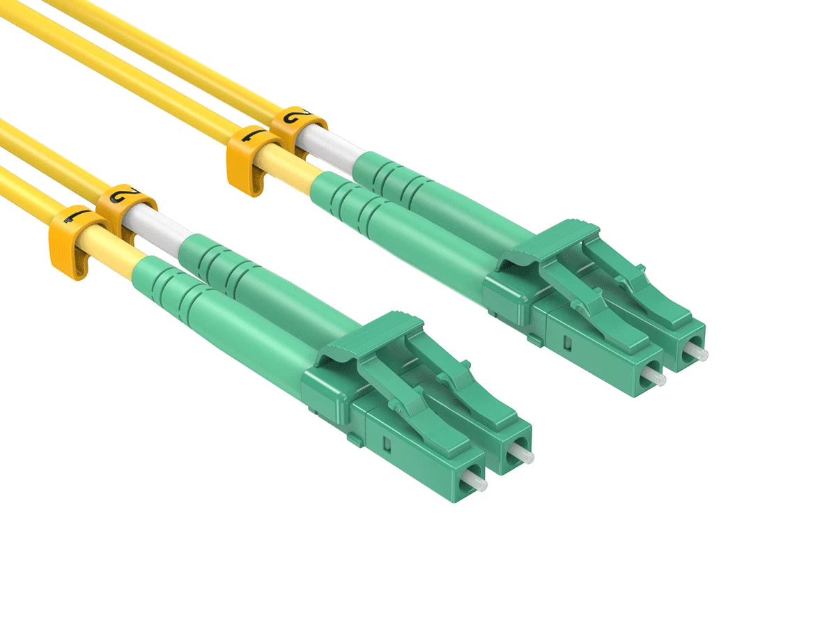 MMC JLCALCA10DOS2 Jumper Patch Cord de Fibra Optica LC-LC APC Duplex Monomodo OS2 LSZH 10m