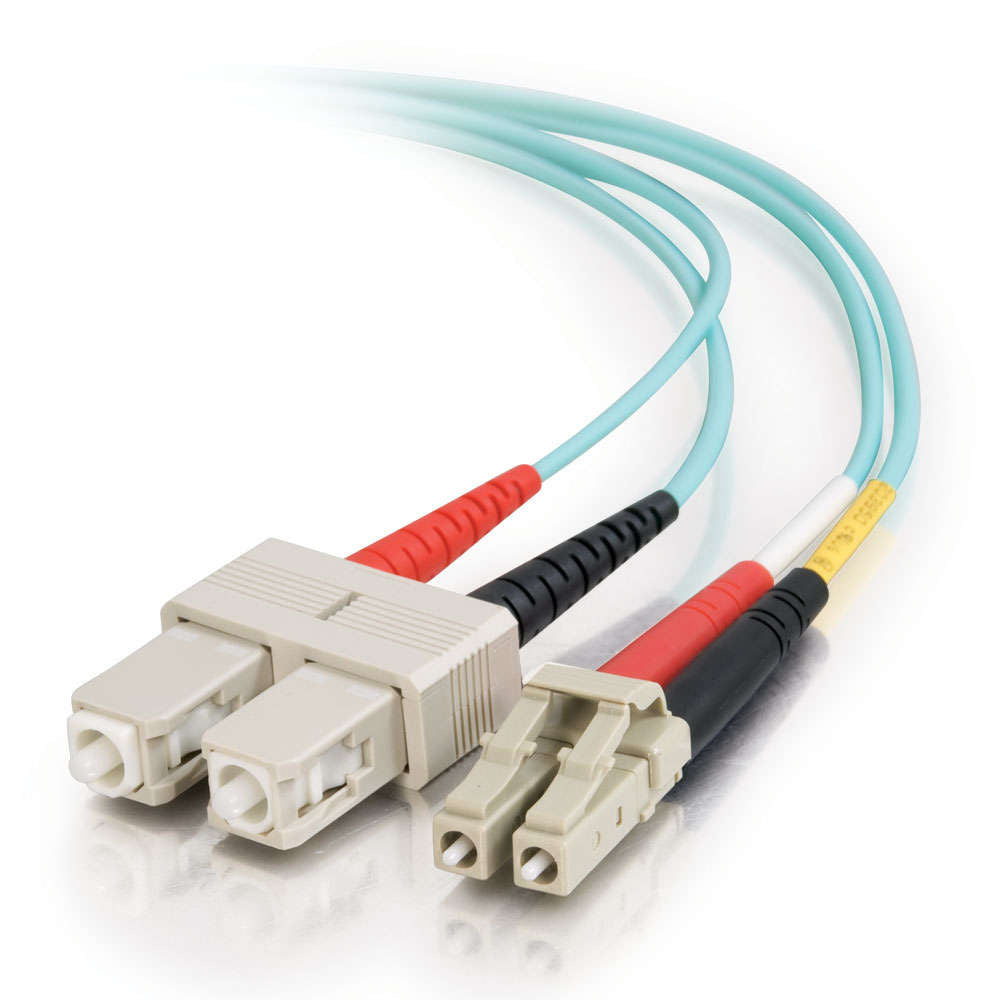 MMC JLCSC10DMUL50 Jumper Patch Cord de Fibra Optica LC-SC UPC Duplex Multimodo OM3 LSZH 10m