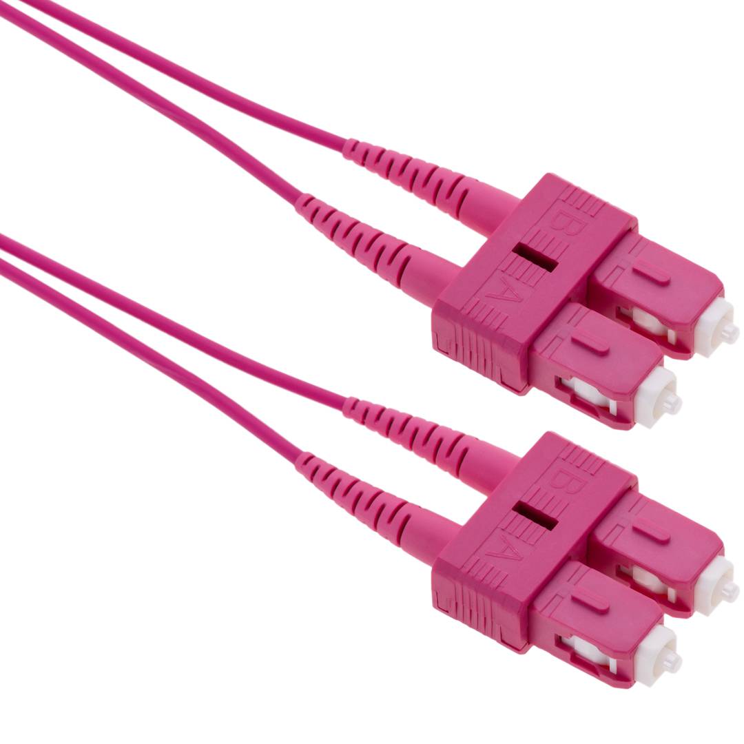 MMC JSCSC10DMUL50OM4 Jumper Patch Cord de Fibra Optica SC-SC UPC Duplex Multimodo OM4 LSZH 10m