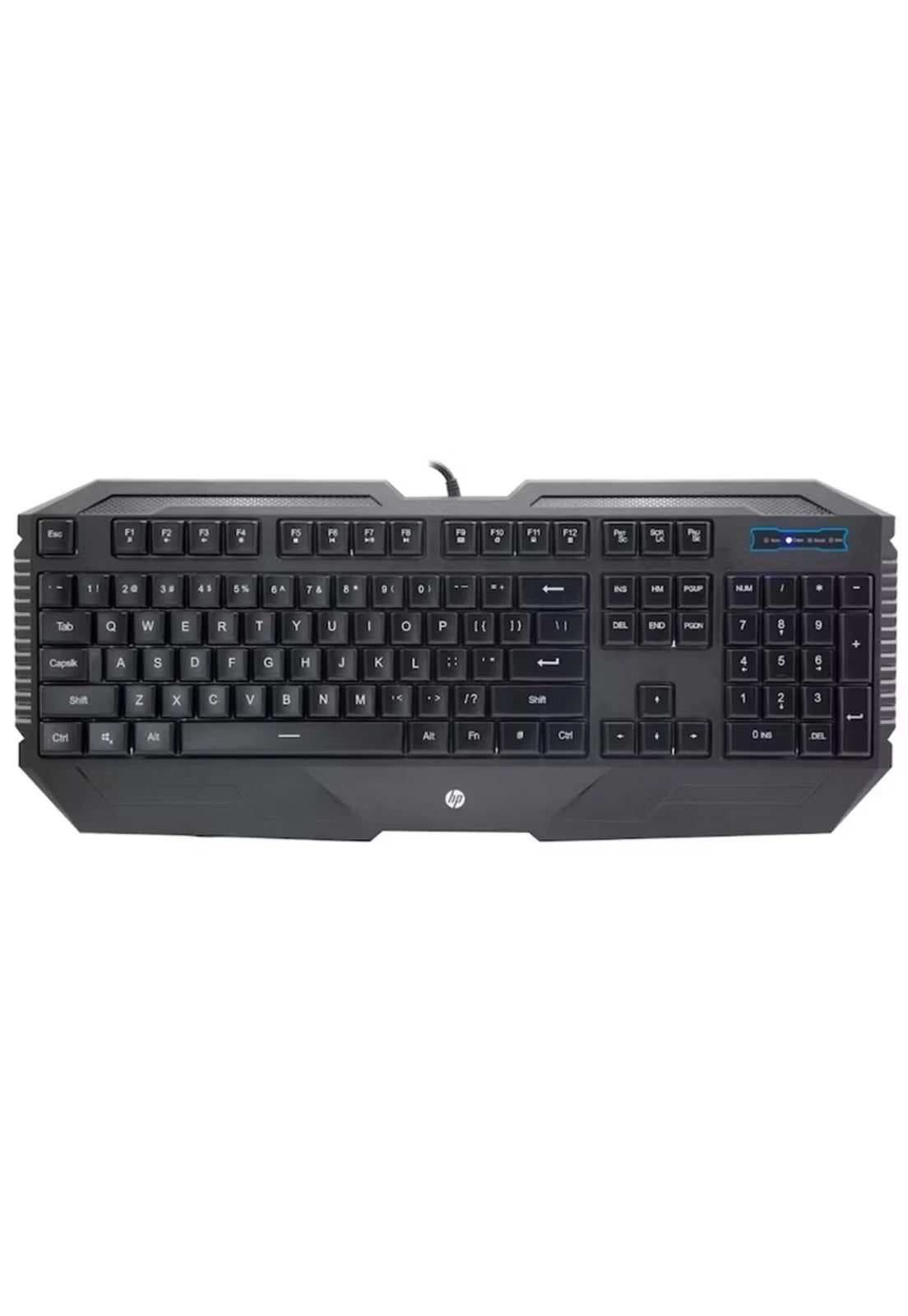 HP K130 Teclado Ergonómico 105 Teclas Soporte de Muñeca y Cable USB
