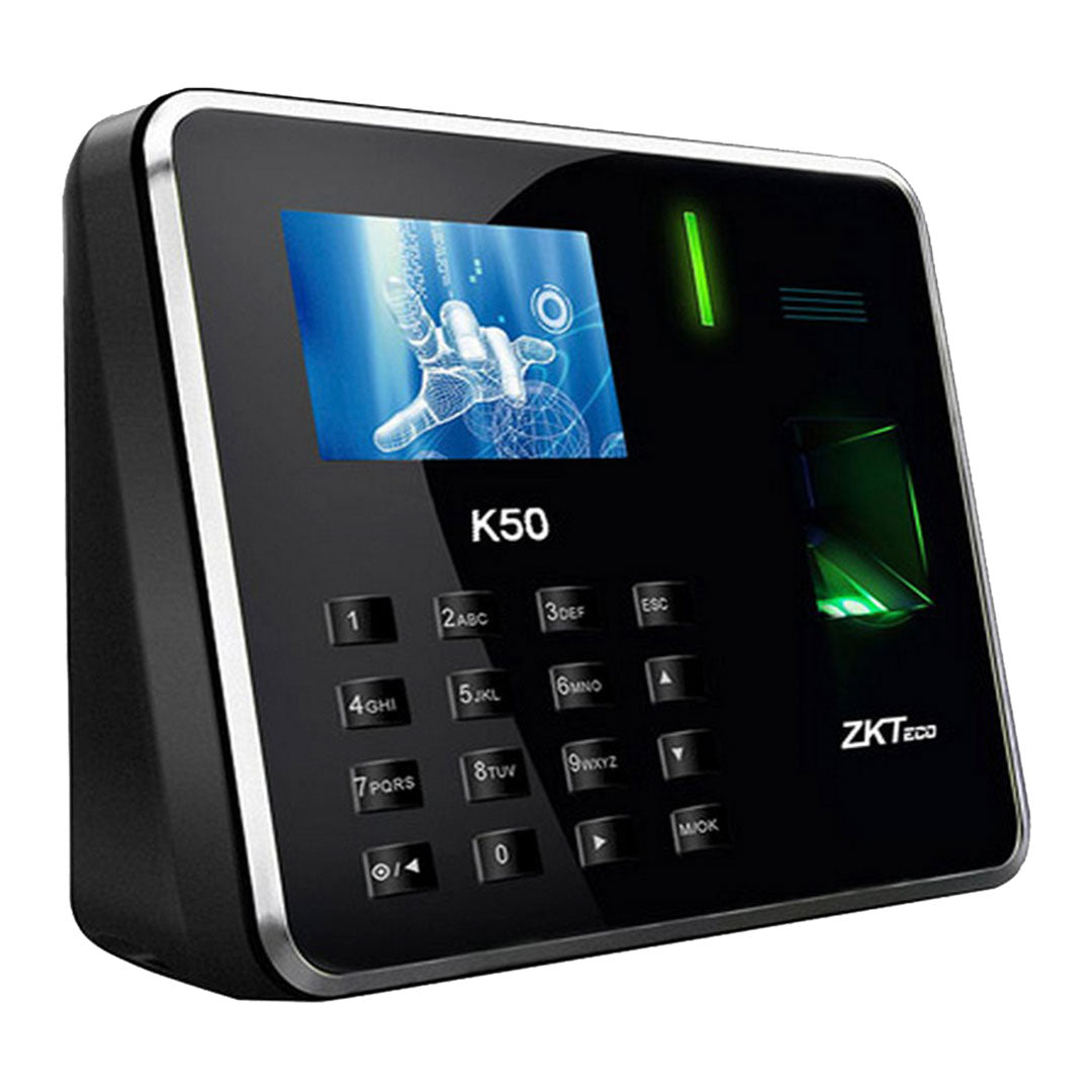 ZKTECO K50 PRO Control de Asistencia y Acceso con Lector de Huella, Tarjeta y PIN