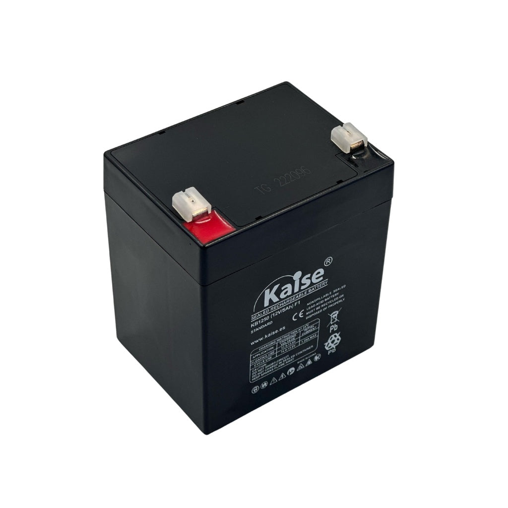 KAISE KB1250E Batería Seca 12V 5Ah AGM recargable para UPS SAI, Multiuso
