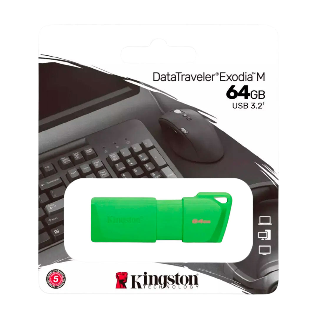KINGSTON KC-U2L64-7LG EXODIA M Memoria USB 3.2 64GB