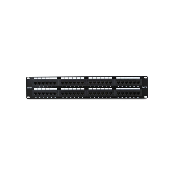 DIXON KJ-P48-M Patch panel Cat 6 modular 48 Puertos vacío