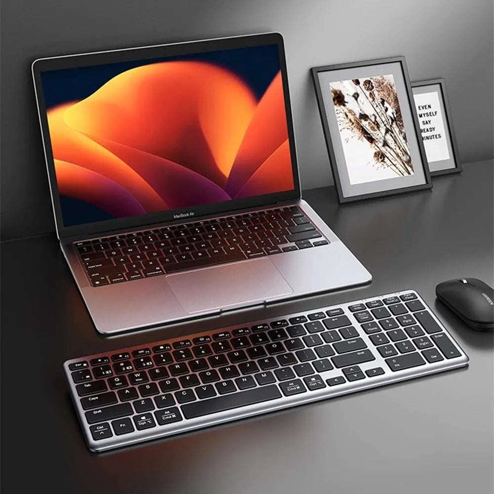 UGREEN KU005 15258 Teclado Inalámbrico US Recargable Bluetooth 2.4G