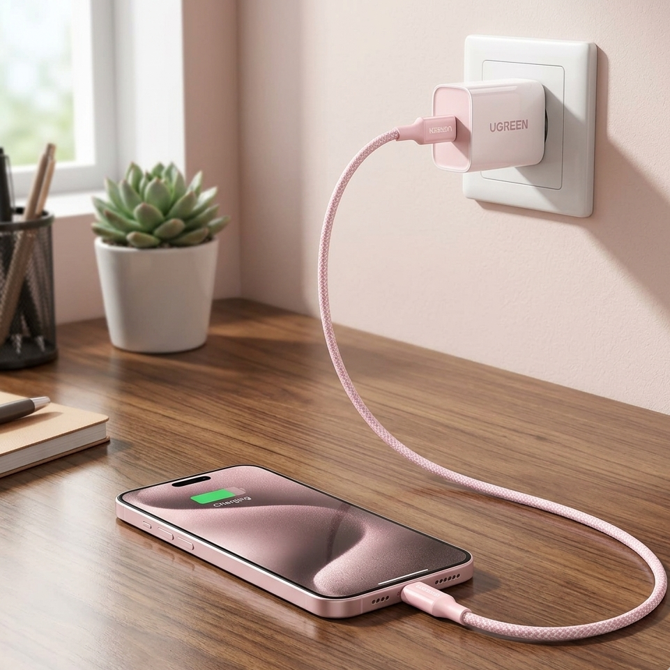 UGREEN L501 65246 Cable USB-C a USB-C 3A Max 2m