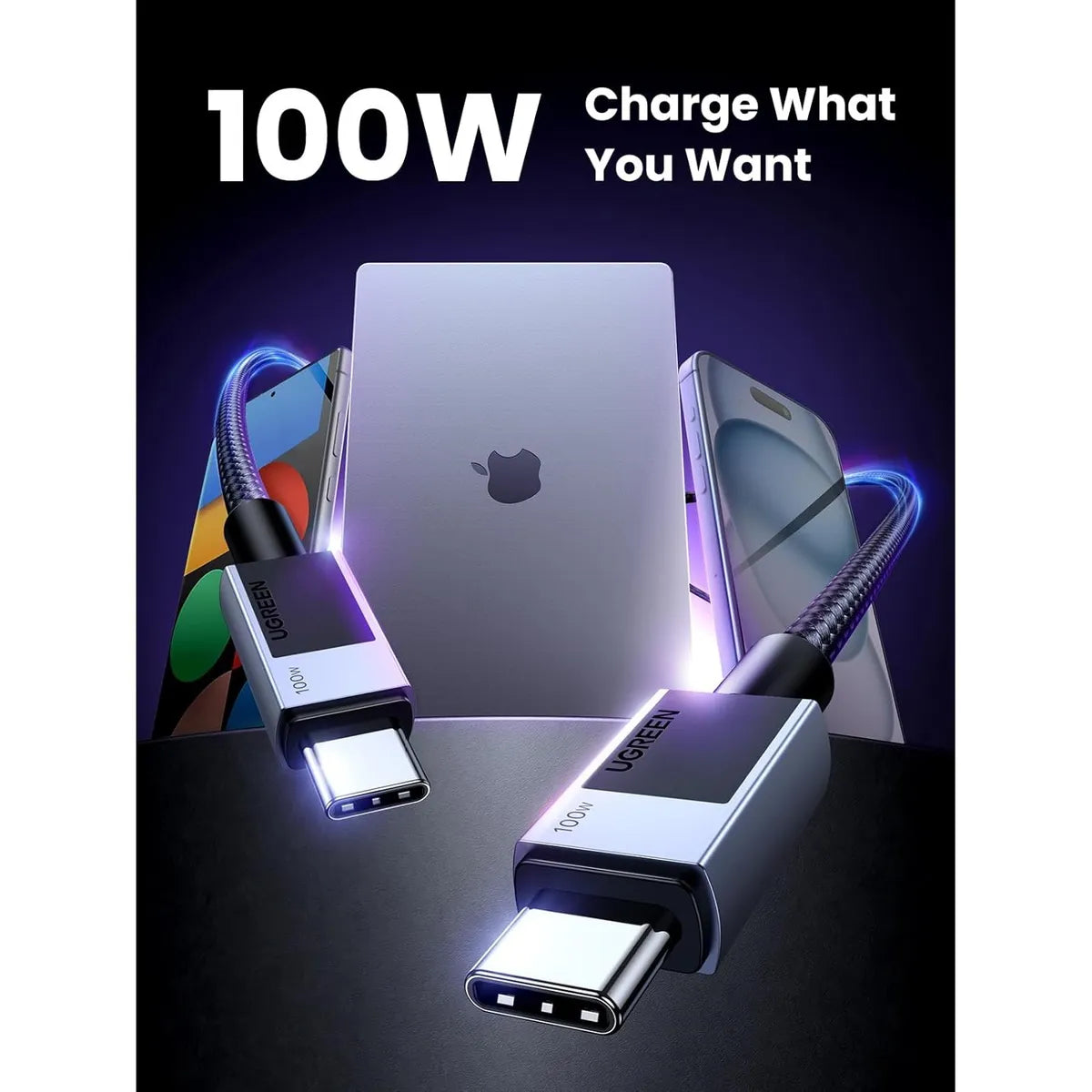 UGREEN L512 45065 Cable USB-C a USB-C 100W 3M