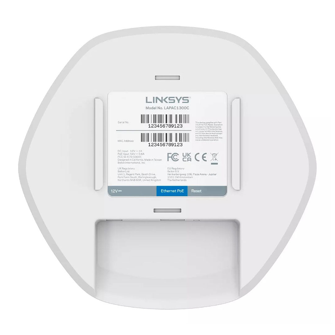 LINKSYS LAPAC1300C Punto de acceso AC1300, Ethernet, Gigabit, PoE, 5 GHz