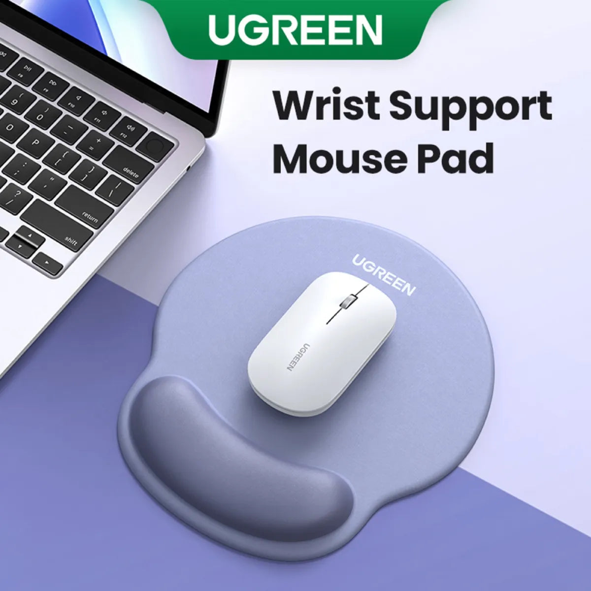 UGREEN LP668 25244 MousePad con Soporte Ergonómico y Antideslizante