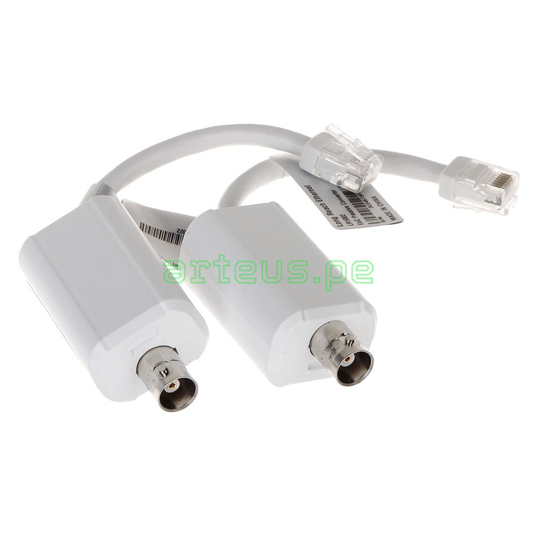 Par de balunes de video pasivos BNC a RJ45 para cámaras de seguridad y cableado estructurado