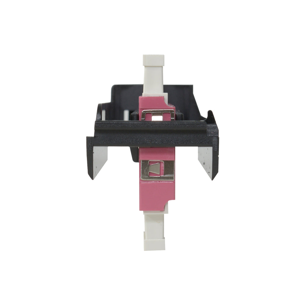 SIEMON LVA12-LCE-BC-A Placa Adaptador FO, LightVerse, 12 Acopladores LC OM4, color Violeta.