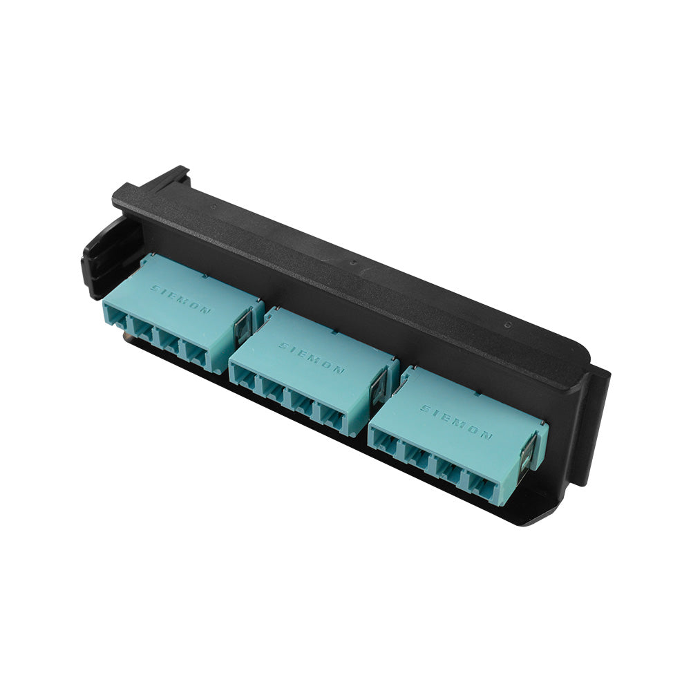 SIEMON LVA12-LCQ-BC-A Panel FO LightVerse, 12 Acopladores LC OM3-OM4