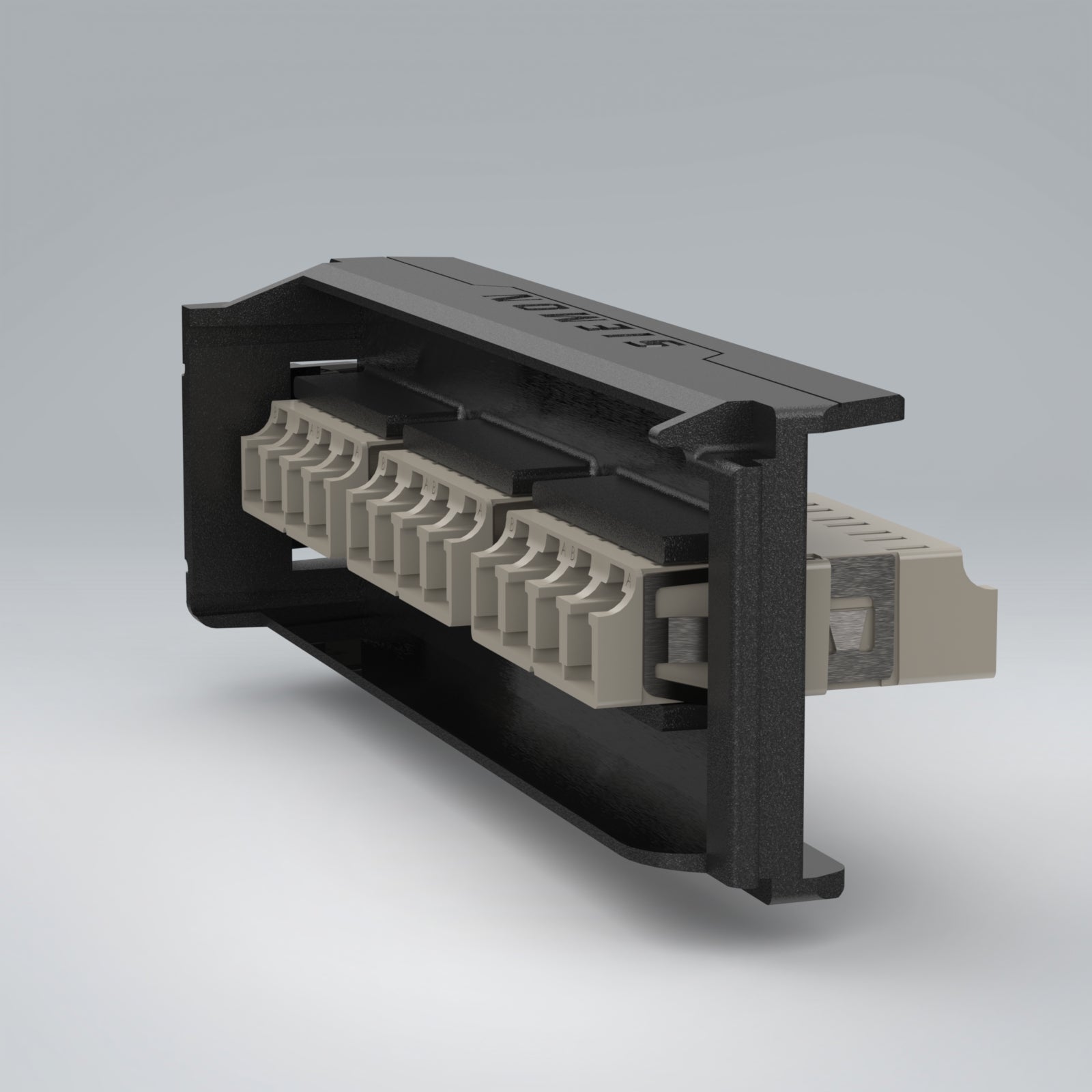 SIEMON LVA12-SCA-BC-A Panel FO LightVerse con 12 Acopladores SC-APC Monomodo