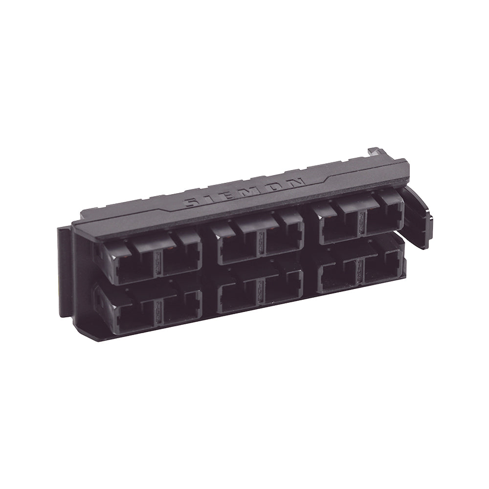 SIEMON LVA12-SCB-BM-A Palca Adaptador FO LightVerse 12 Acopladores SC (SM-MM) Color Negro