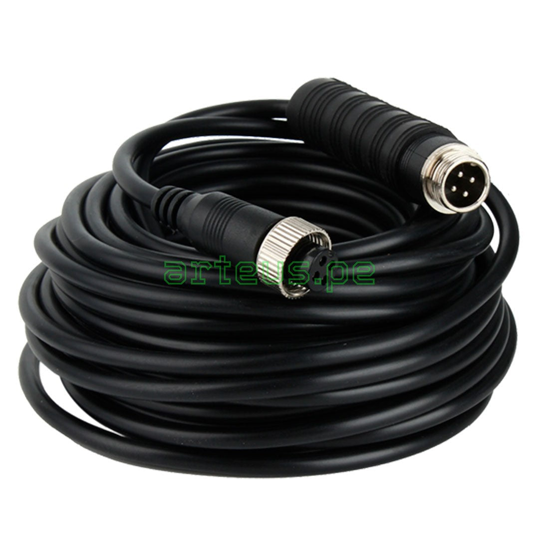 DAHUA MCNU-GXF4-GXM4-3 Cable de Extensión 3m, Conexión Tipo Avión M12 para DVR móvil