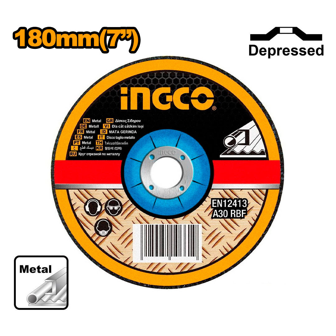 INGCO MGD601801 Disco abrasivo de desbaste para metal 7'' 6mm