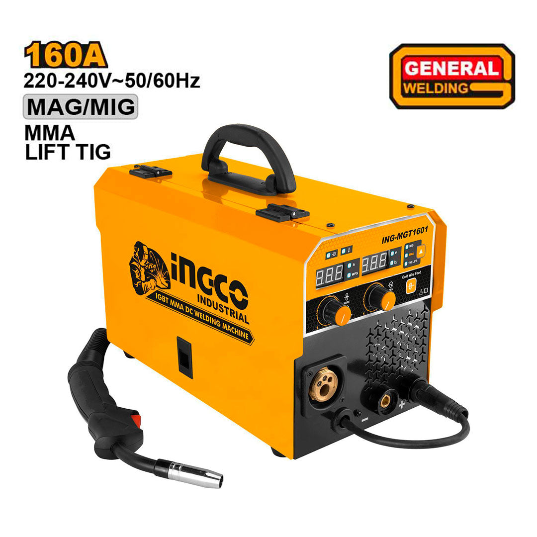 INGCO ING-MGT1601 Soldadora Inverter MAG / MIG / MMA / TIG Lift