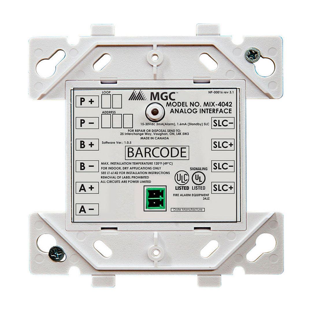 MIRCOM MIX-4042 Módulo de zona para serie FX400