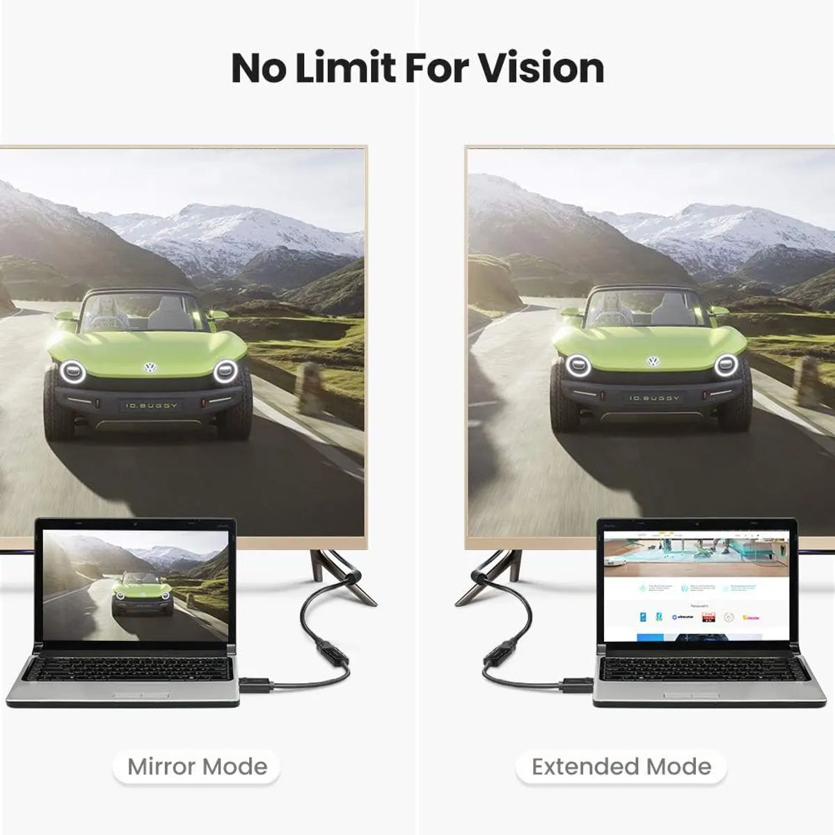 UGREEN MM137 40362 Convertidor DisplayPort a HDMI Hembra FHD