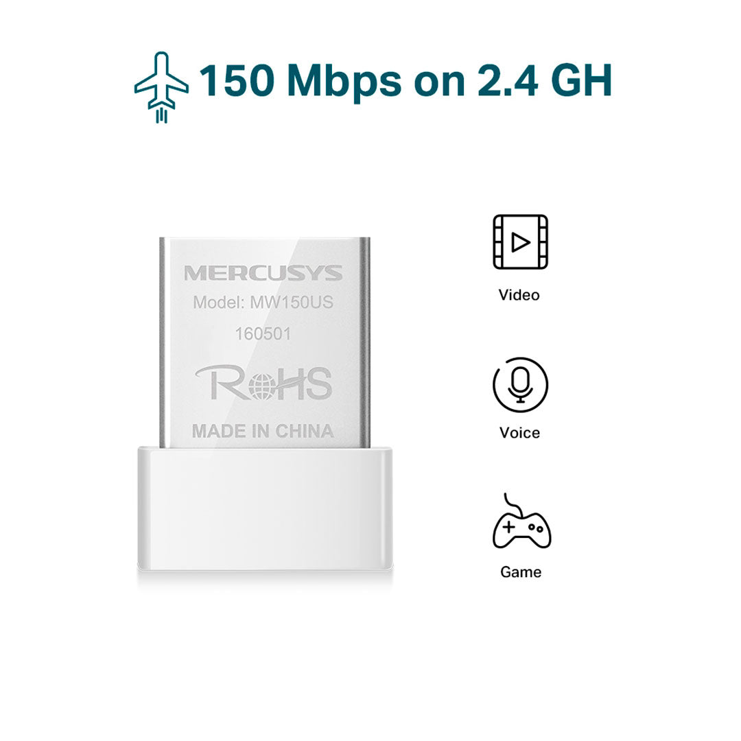 MERCUSYS MW150US Adaptador USB Nano Inalámbrico N150