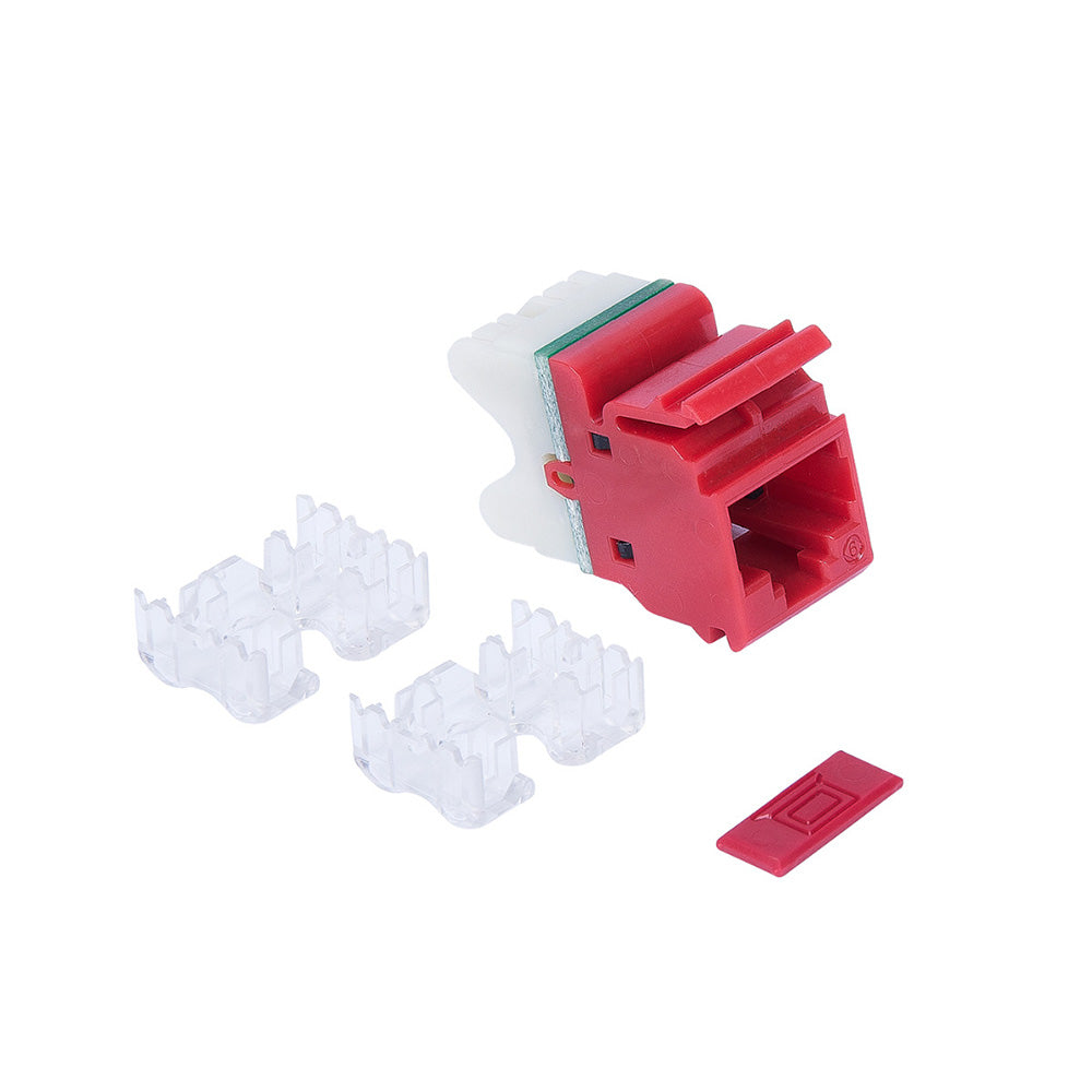 SIEMON MX6-F03B Jack RJ-45, Cat6 MAX Plano Rojo