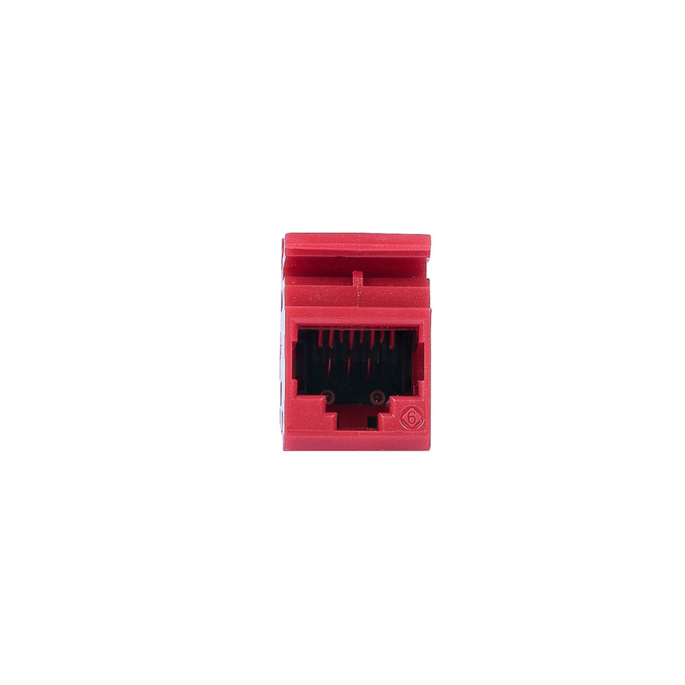 SIEMON MX6-F03B Jack RJ-45, Cat6 MAX Plano Rojo