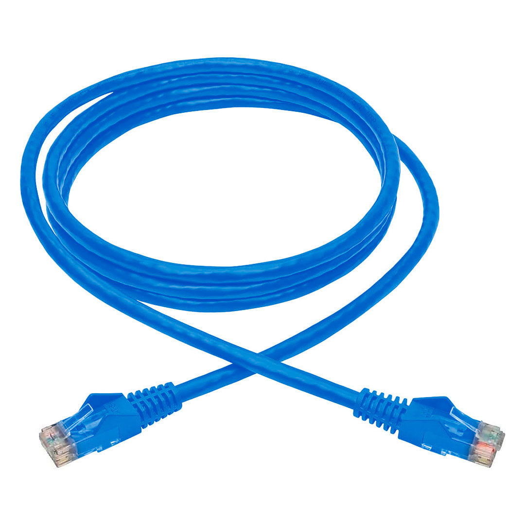 TRIPP-LITE N201-010-BL Cable Patch, Moldeado,Snagless, Cat6, Gigabit, RJ45 M/M, Azul, de 3.05 mts.