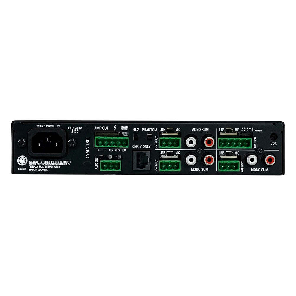 JBL NCSMA180-U-US Amplificador Pro 4 Entradas Con 1 Salida De 80vatios De Potencia