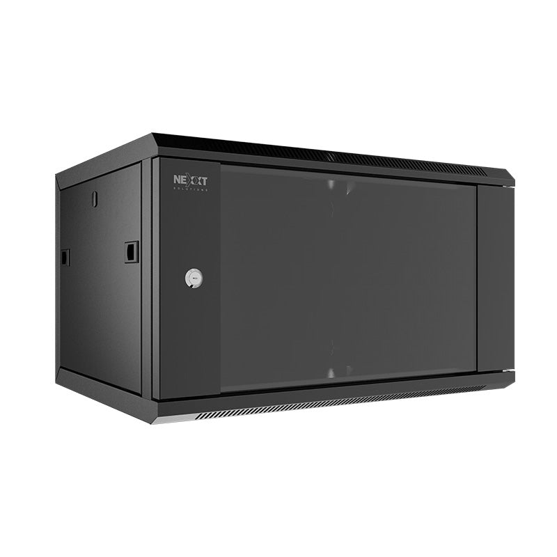 NEXXT SOLUTIONS NEC-F6U64B Gabinete de Pared Fijo y Completo Ensamblado 6U 132lb/60kg 450mm