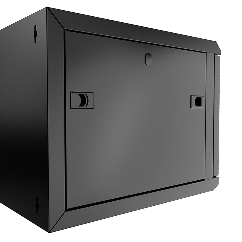 NEXXT SOLUTIONS NEC-F6U66B Gabinete de Pared Fijo y Completo Ensamblado 6U 132lb/60kg 600mm