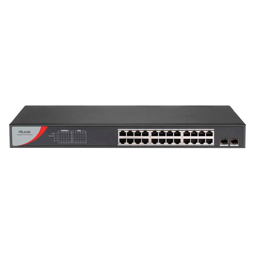 HILOOK NS-0526P-225 Switch PoE Gigabit 24 Puertos 2SFP 225W 250m