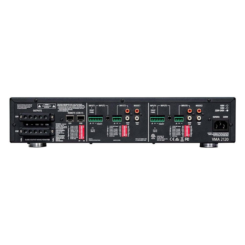 JBL NVMA2120-0-US Amplificadores de 8 Entradas 60/120 W Salida