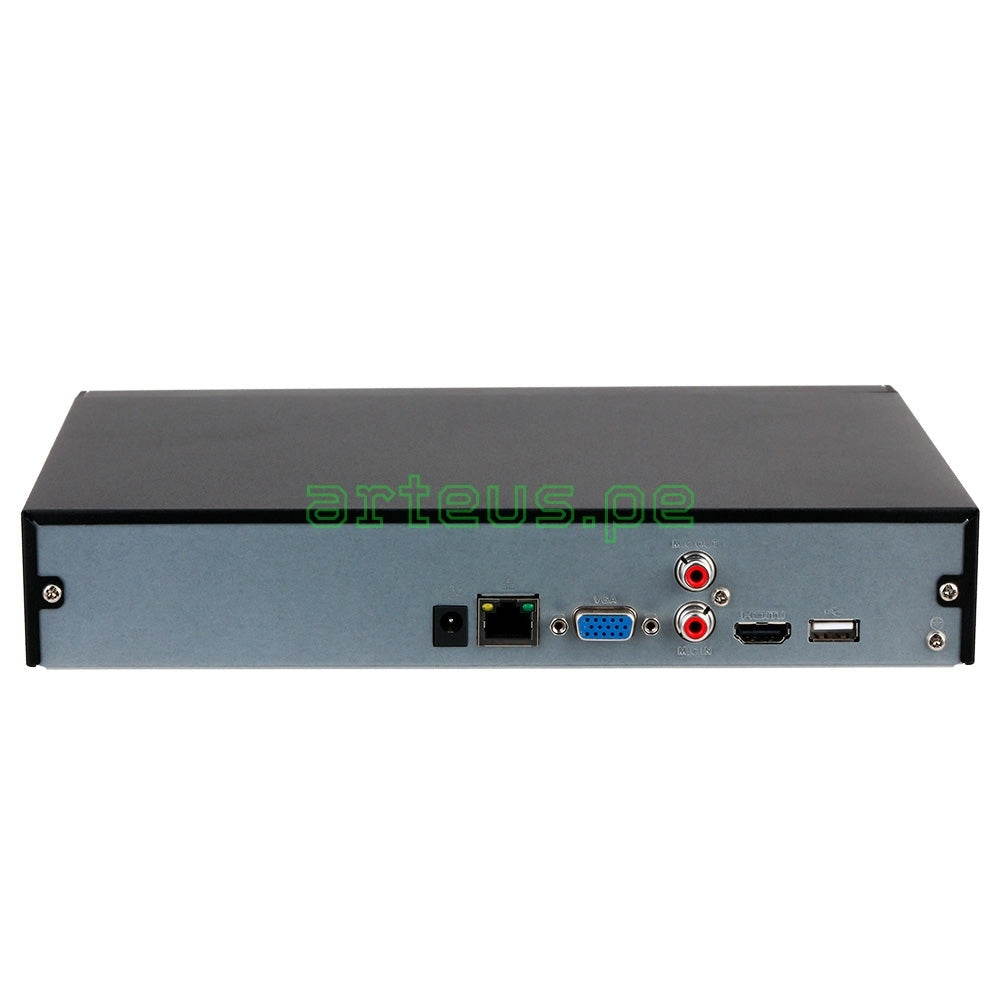 DAHUA NVR2104HS-P-I2 Grabador NVR 4K, 4CH(8MP) POE, 80Mbps, 1HDD hasta 8TB, WIZSENSE, SMD PLUS